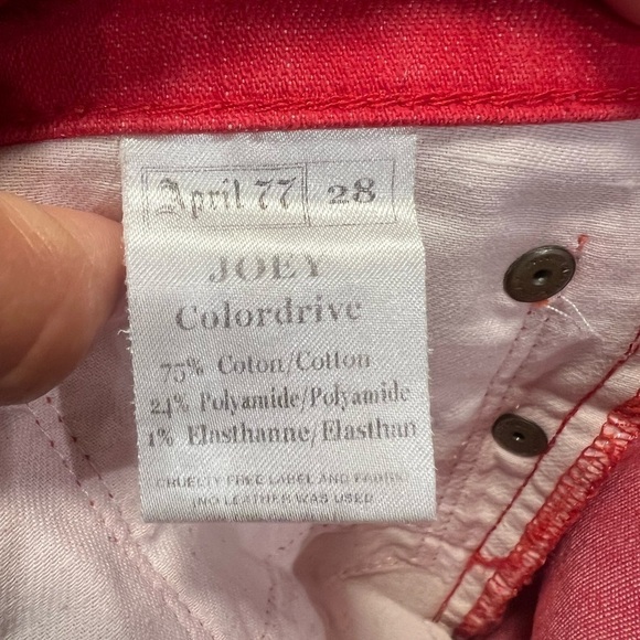 April 77 Joey colordrive red jeans 28 y2k maximalist pants E - Picture 8 of 8